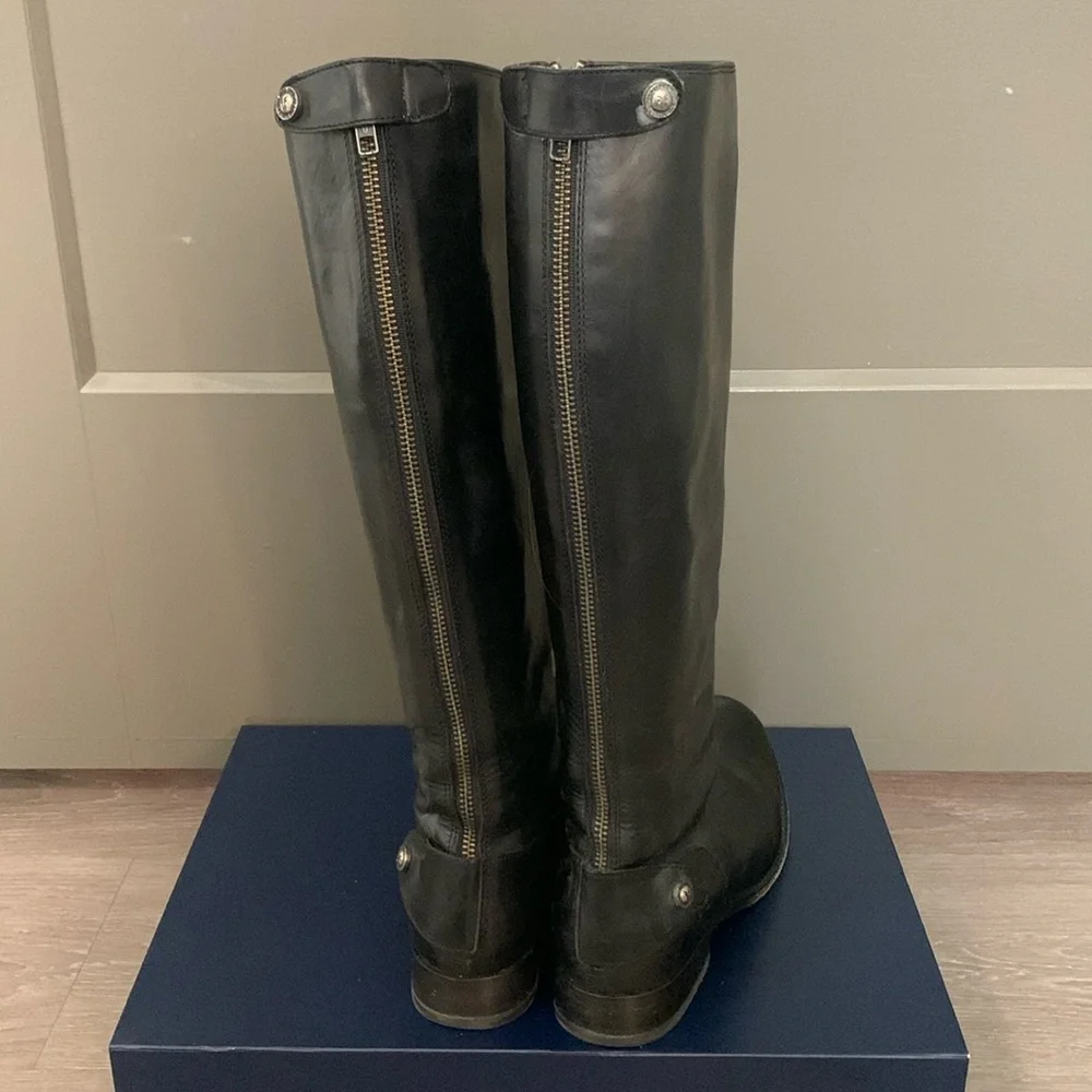 👢FRYE Melissa Button Back-Zip Riding Knee Boot 👢 - Picture 4 of 13